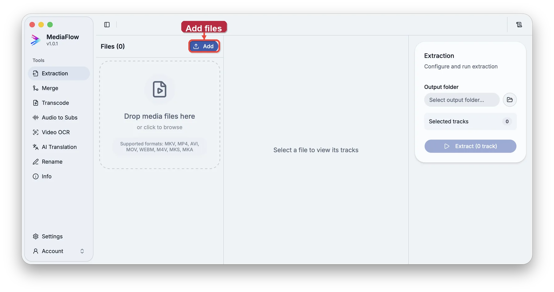 Add media files