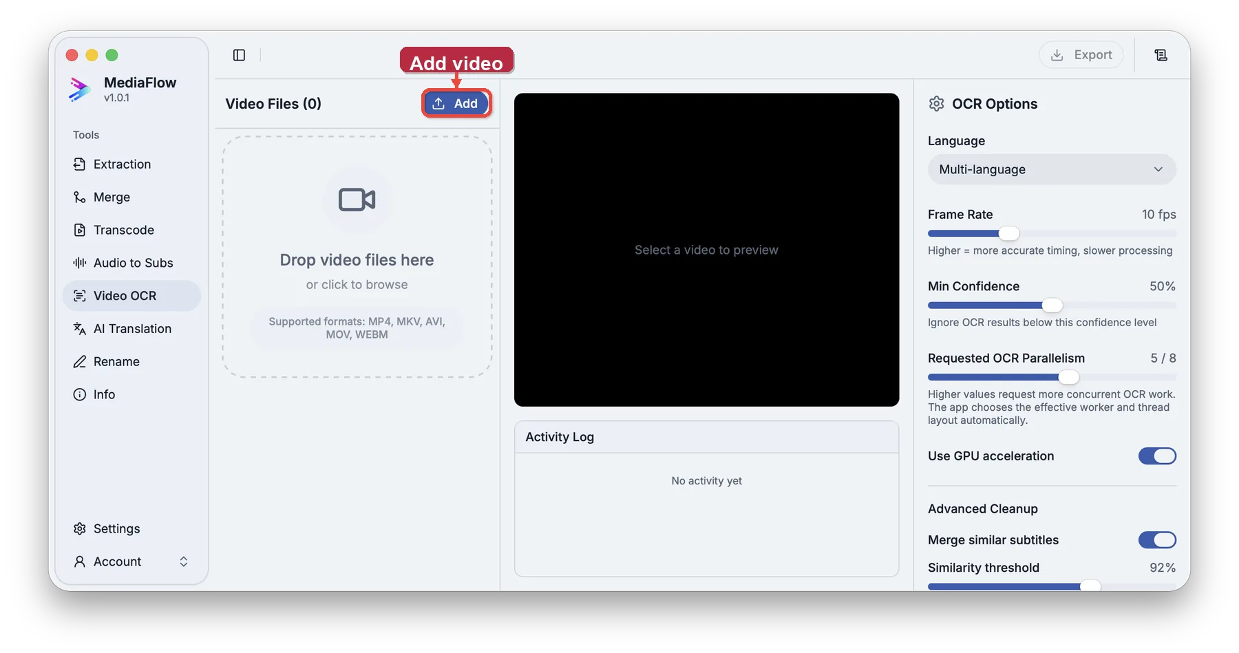 Add videos