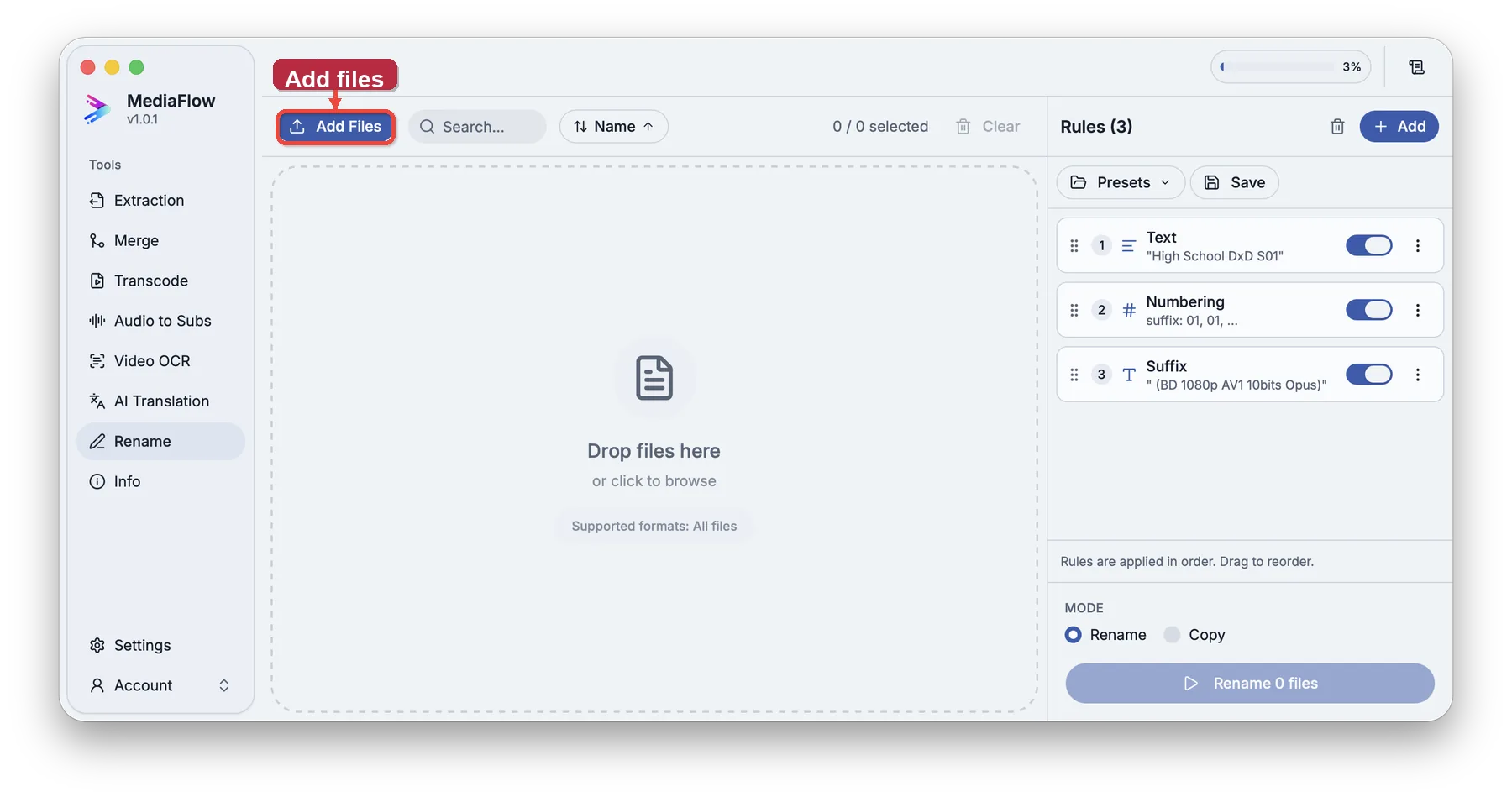 Add files