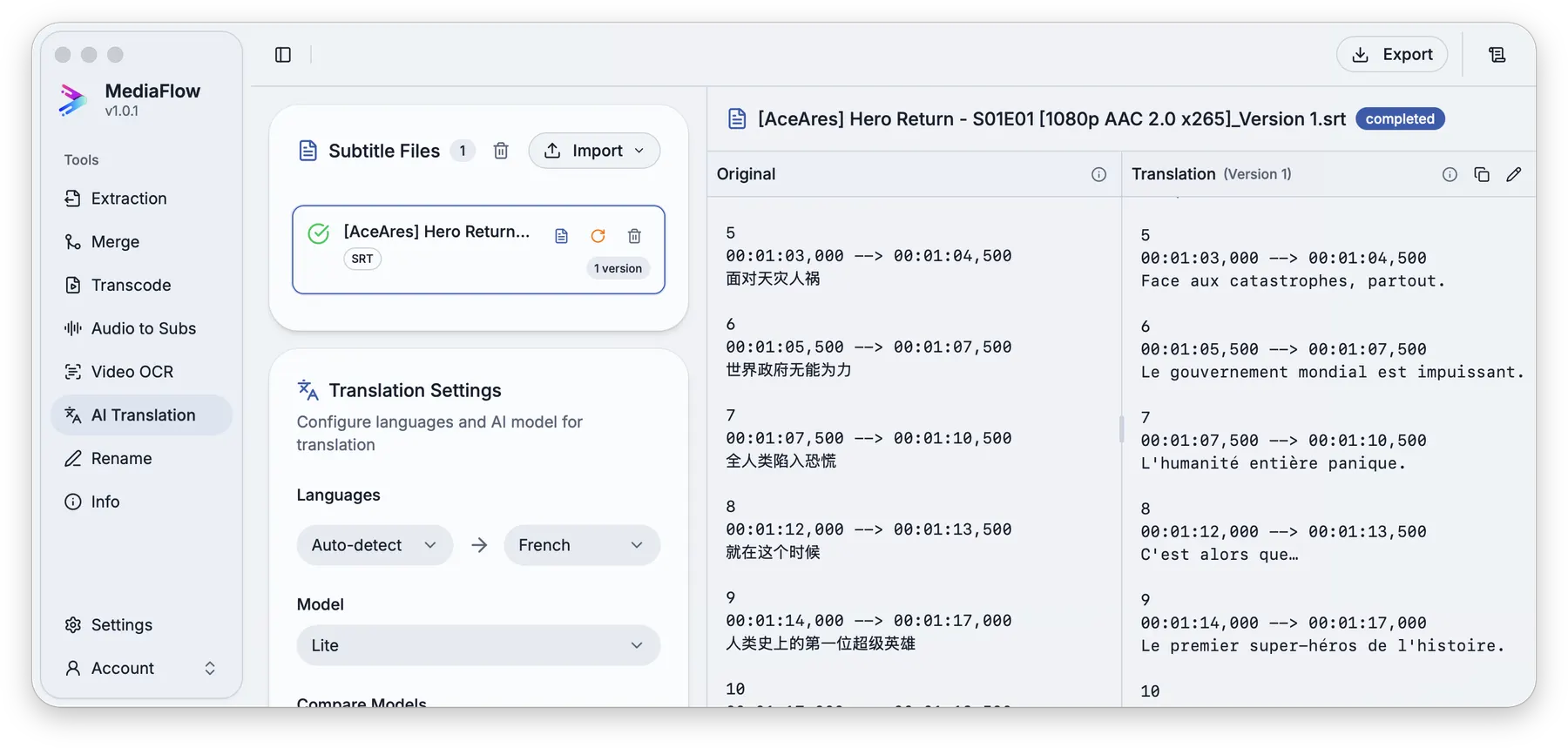 AI Translation