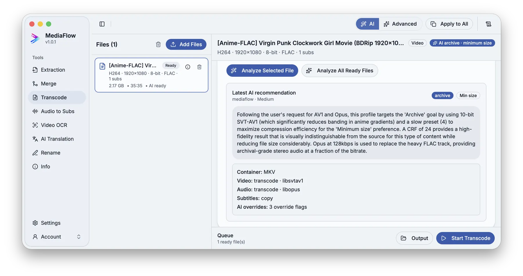 Prepare conversions safely screenshot